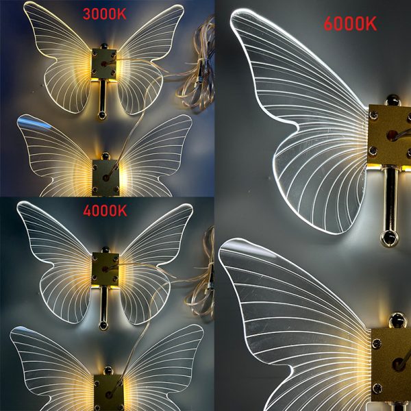 Panoch Acrylic Butterfly Chandelier Lamparas Colgantes Para Techo Lustres Quarto Room Decor Pendant Lights Suspension Luminaire - Image 5