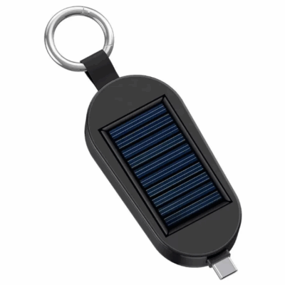 Keyholder Portable Mini Solar Power Bank 3000mAh Emergency Charger